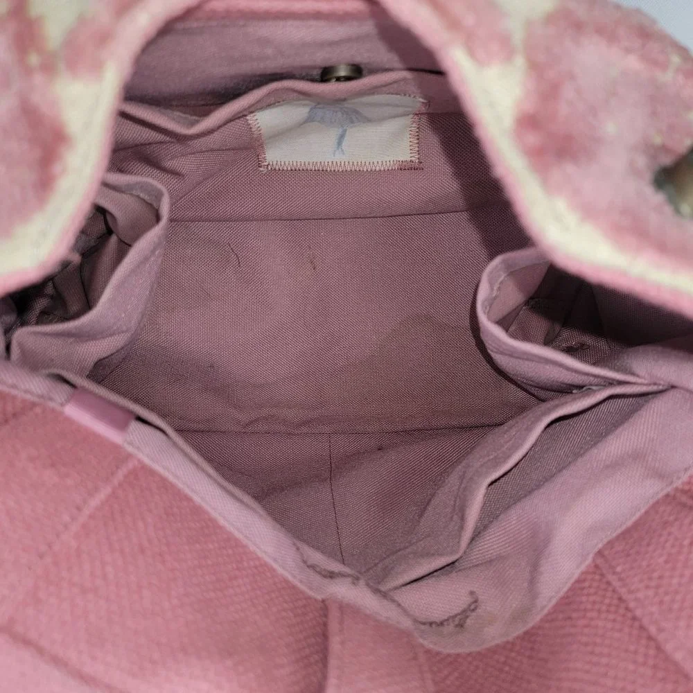Petunia Pickle Bottom Cake Society Satchel Strawberry PINK Cut Velvet Tapestry
